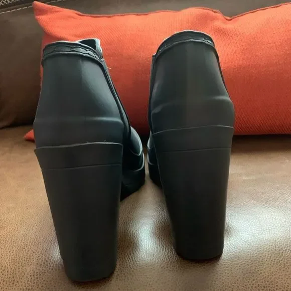 Hunter block boots size 9 gray - Picture 3 of 5